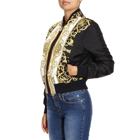 woman jacket versace|versace coats for women.